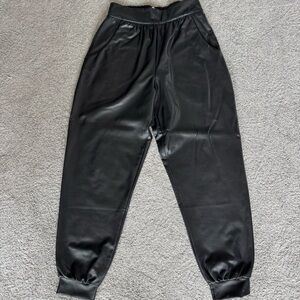 Susana Monaco Charcoal Faux Leather Pants